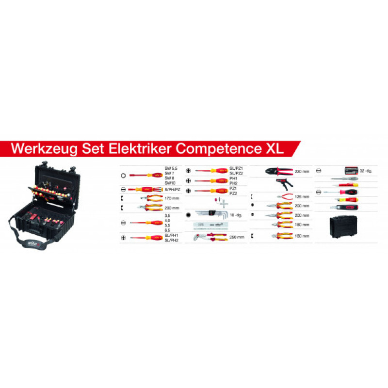 Wiha Electrician Competence Xl Tool Set Pieces Express Electrical